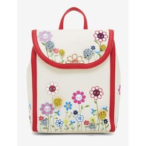 Boxlunch Our Universe Marvel Spider-Man Floral Mini Backpack Cream Red Universal